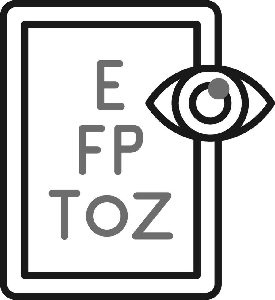 icono de vector de prueba de ojo