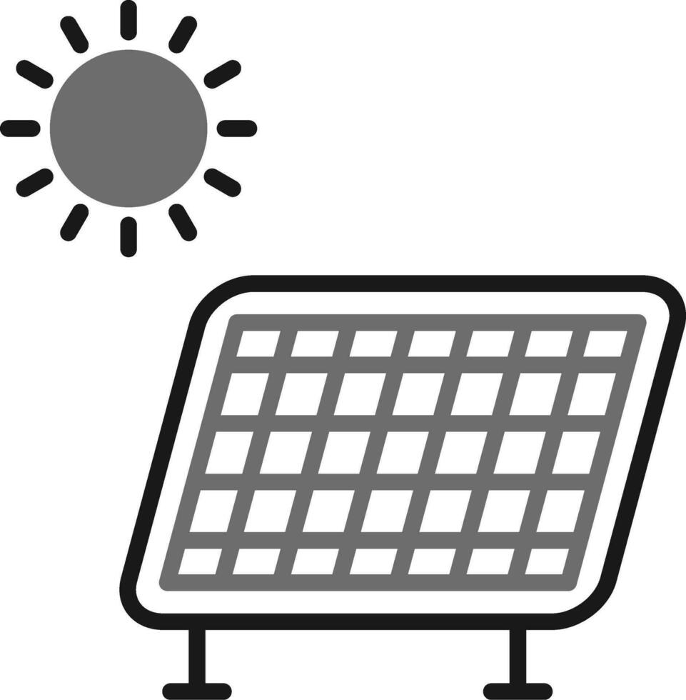 icono de vector de panel solar