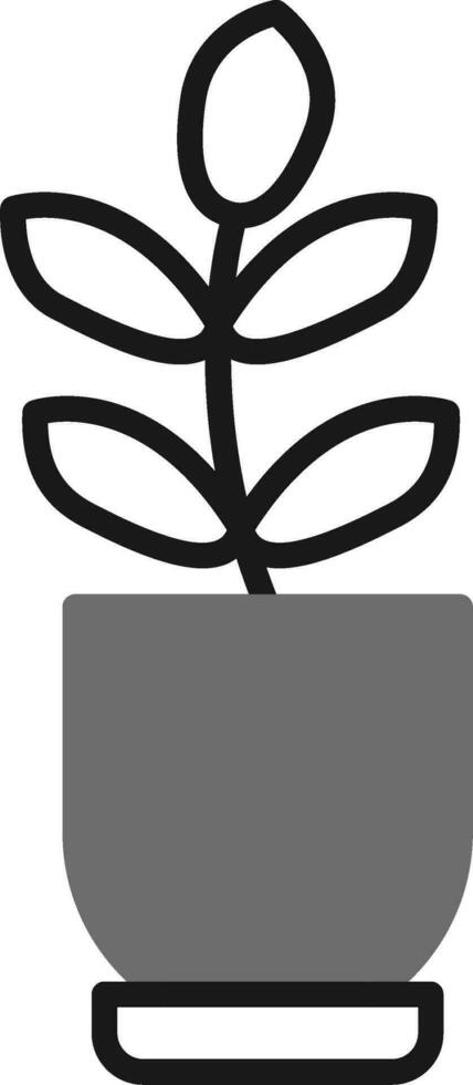 Ficus Elastica Vector Icon