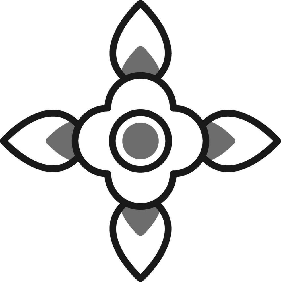 Blood Flower Vector Icon