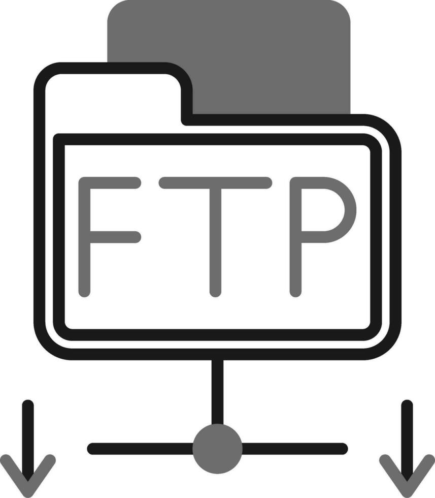 icono de vector ftp