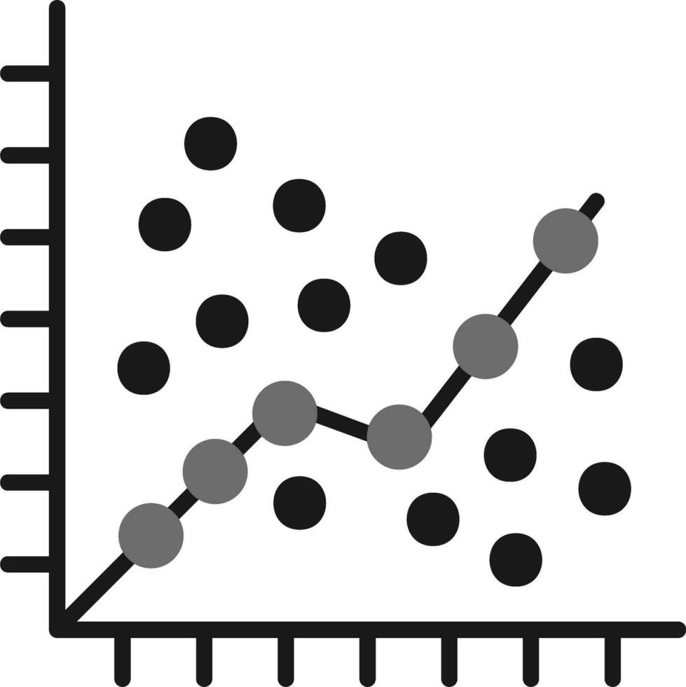 Linear Regression Vector Icon