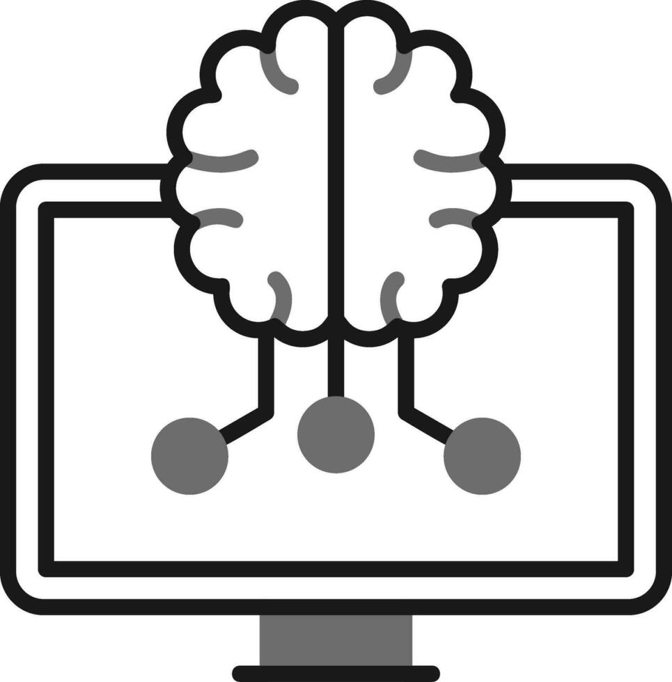 Machine Learning Vector Icon