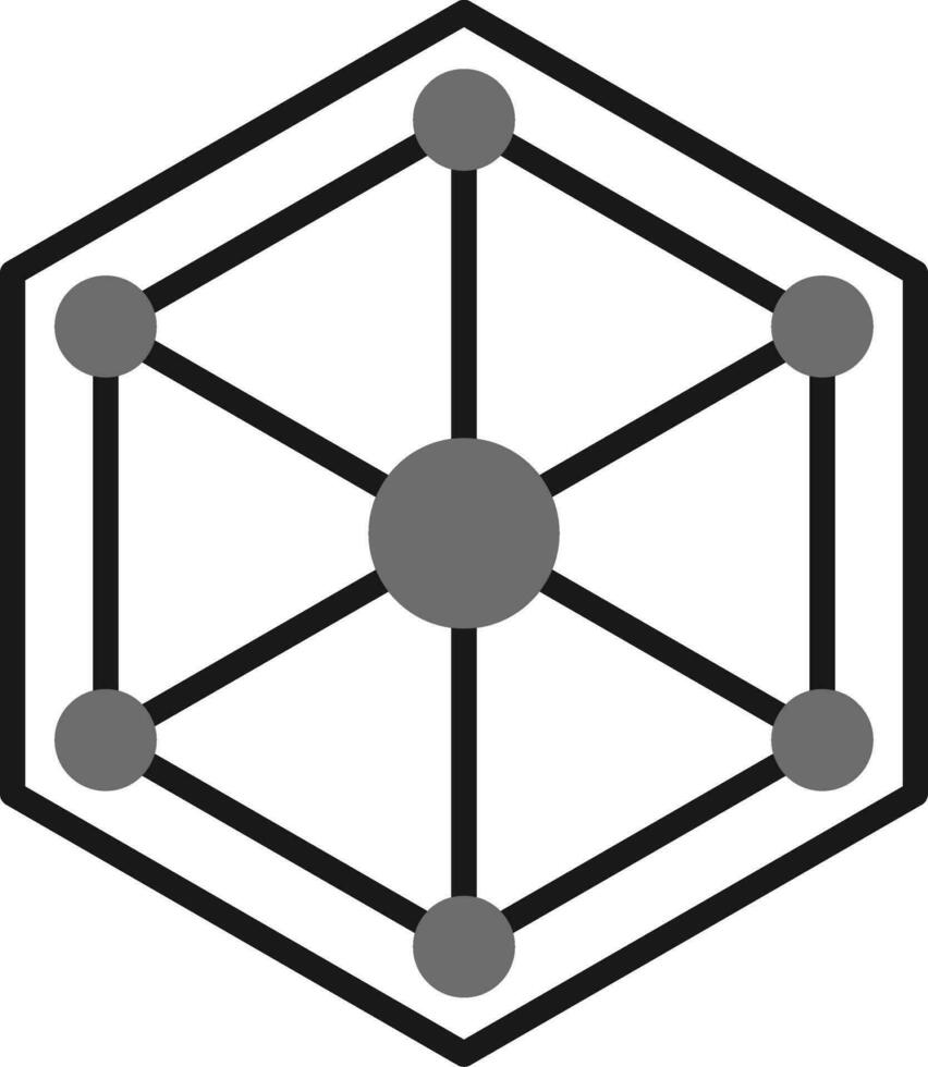 icono de vector hexagonal