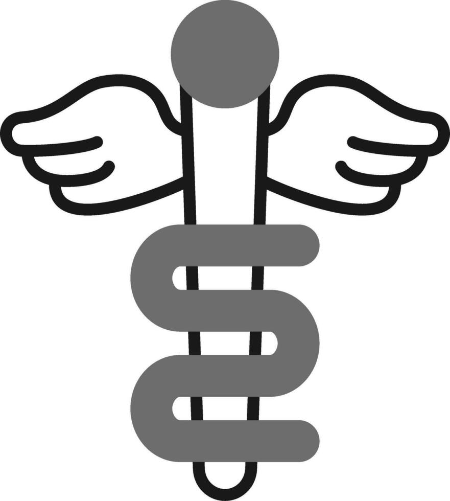 Rod Of Asclepius Vector Icon