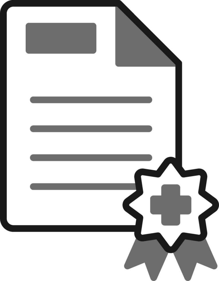 Medical Certificate Vector Icon
