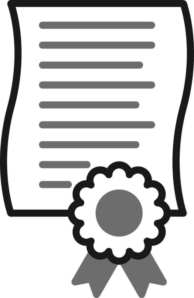 icono de vector de certificado