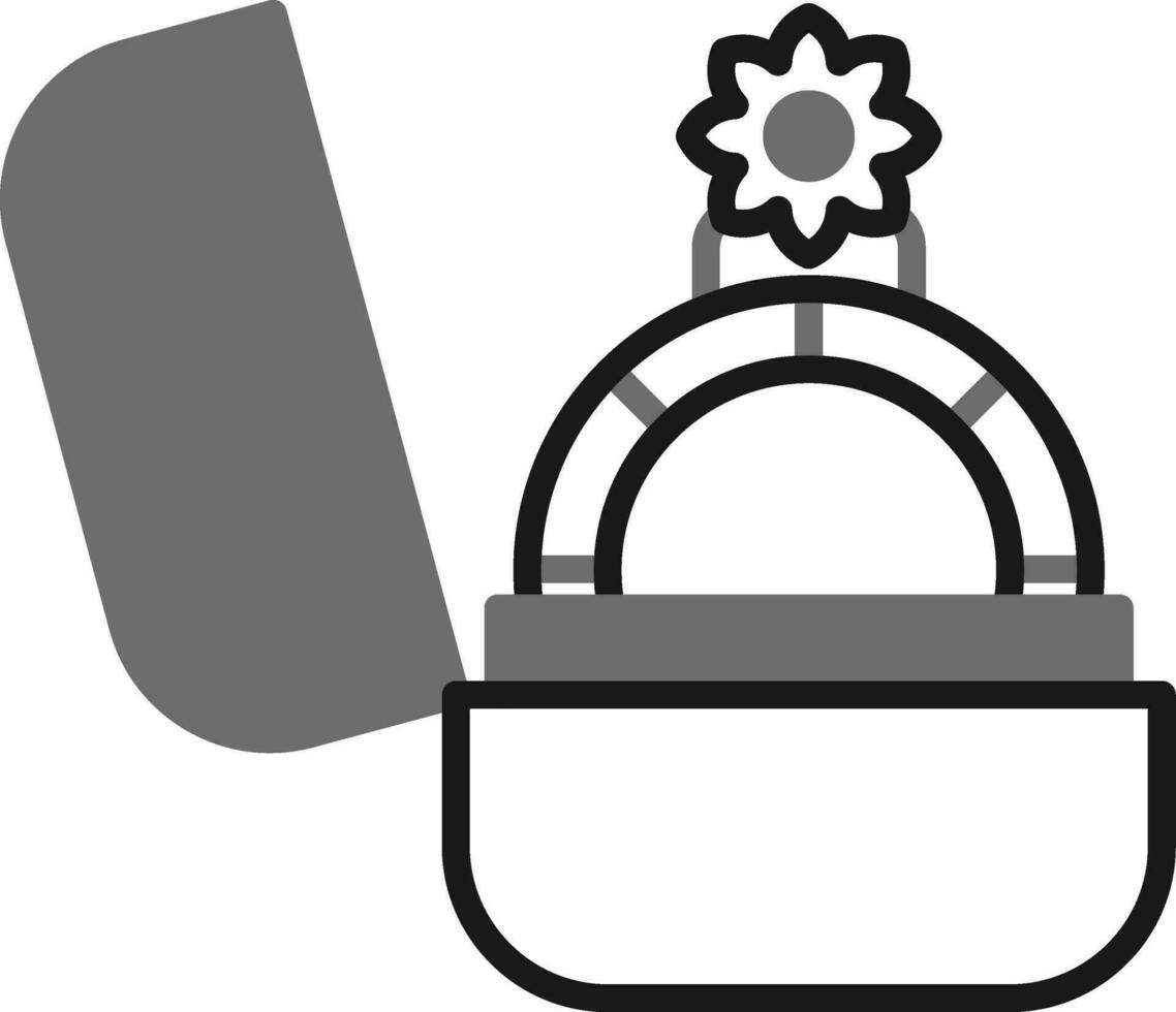 icono de vector de anillo