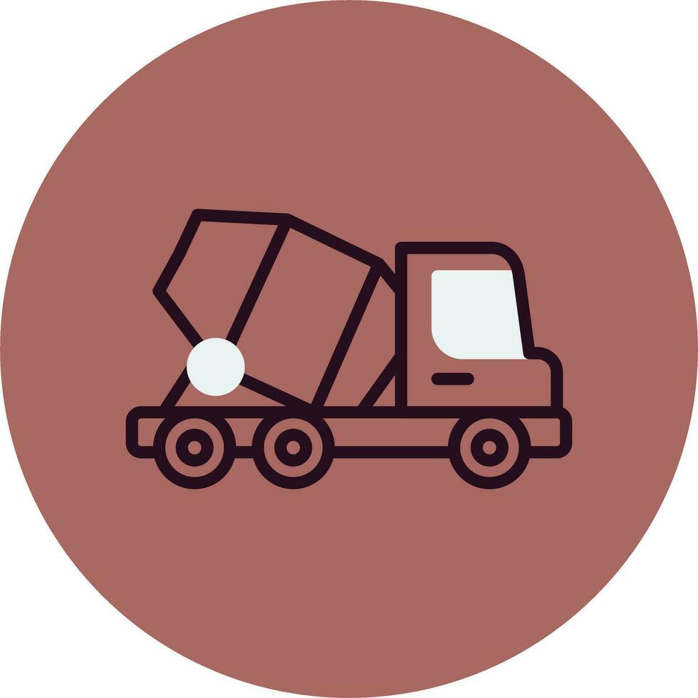 Concrete Mixer Vector Icon