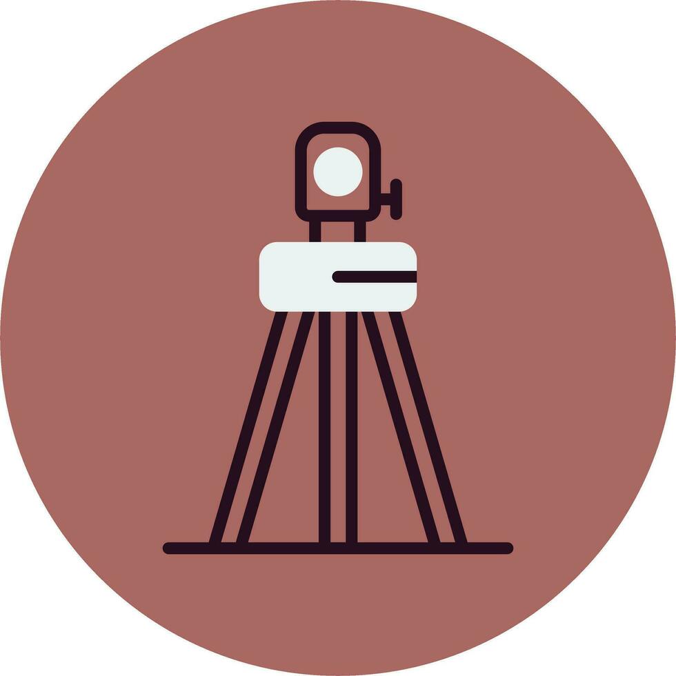Total Station Vector Icon
