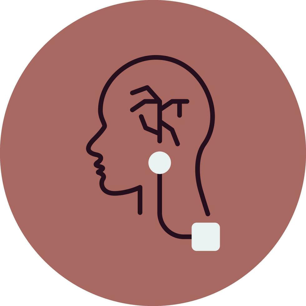 Vagus Nerve Stimulation Vector Icon