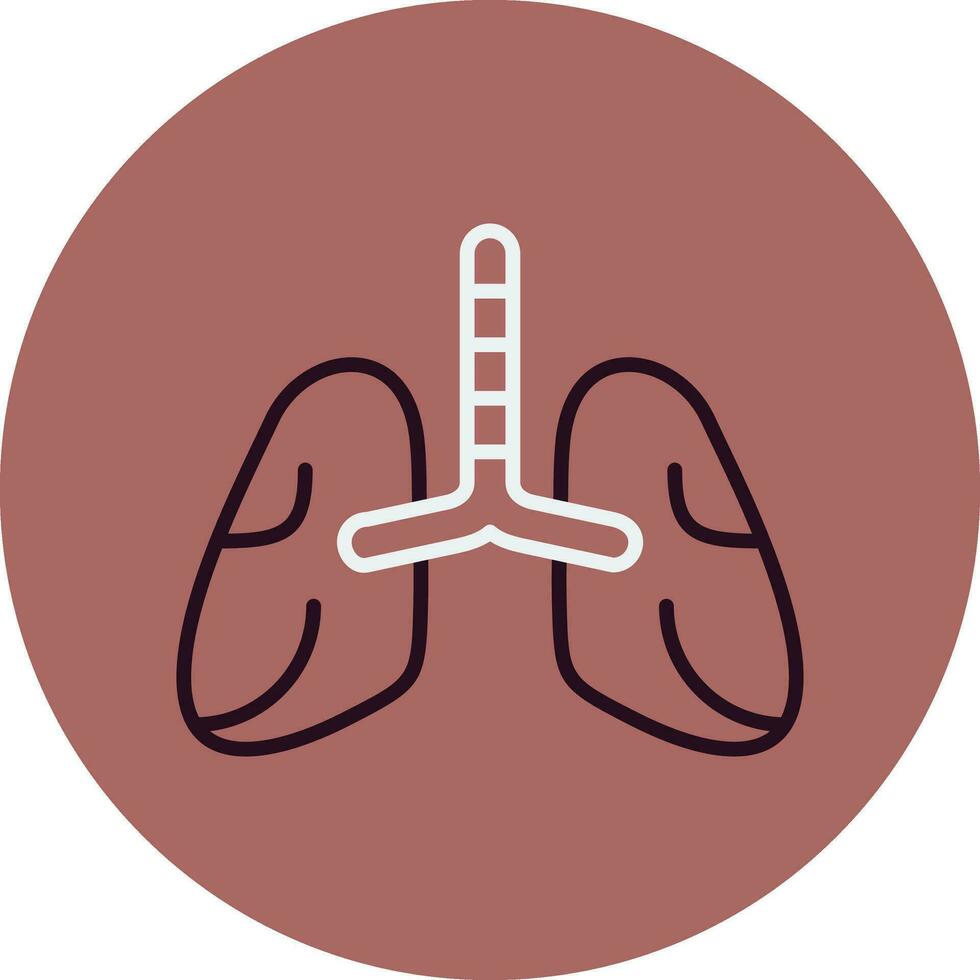 icono de vector de pulmones