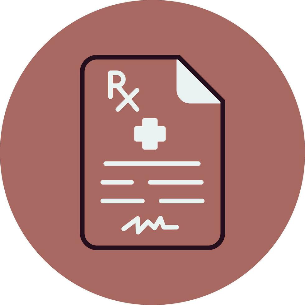 Medical Prescription Vector Icon