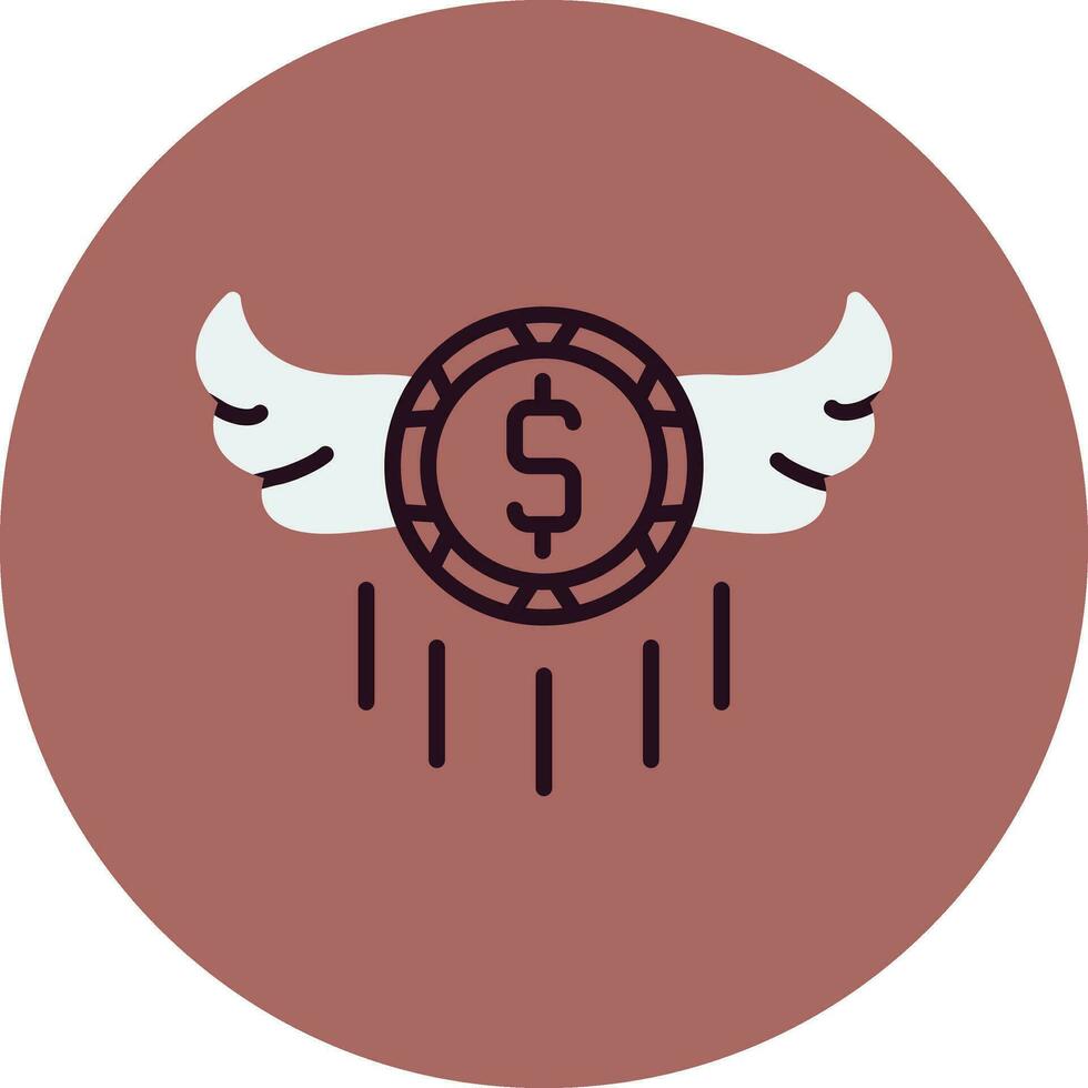 Flying Money Vector Icon