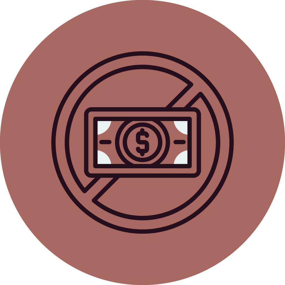 No Money Vector Icon