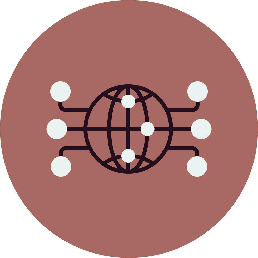 Global Network Vector Icon
