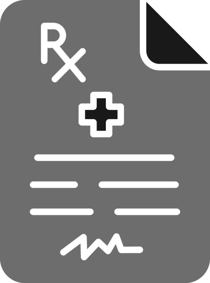 médico prescripción vector icono