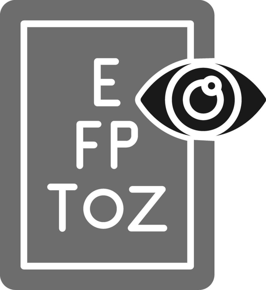 icono de vector de prueba de ojo