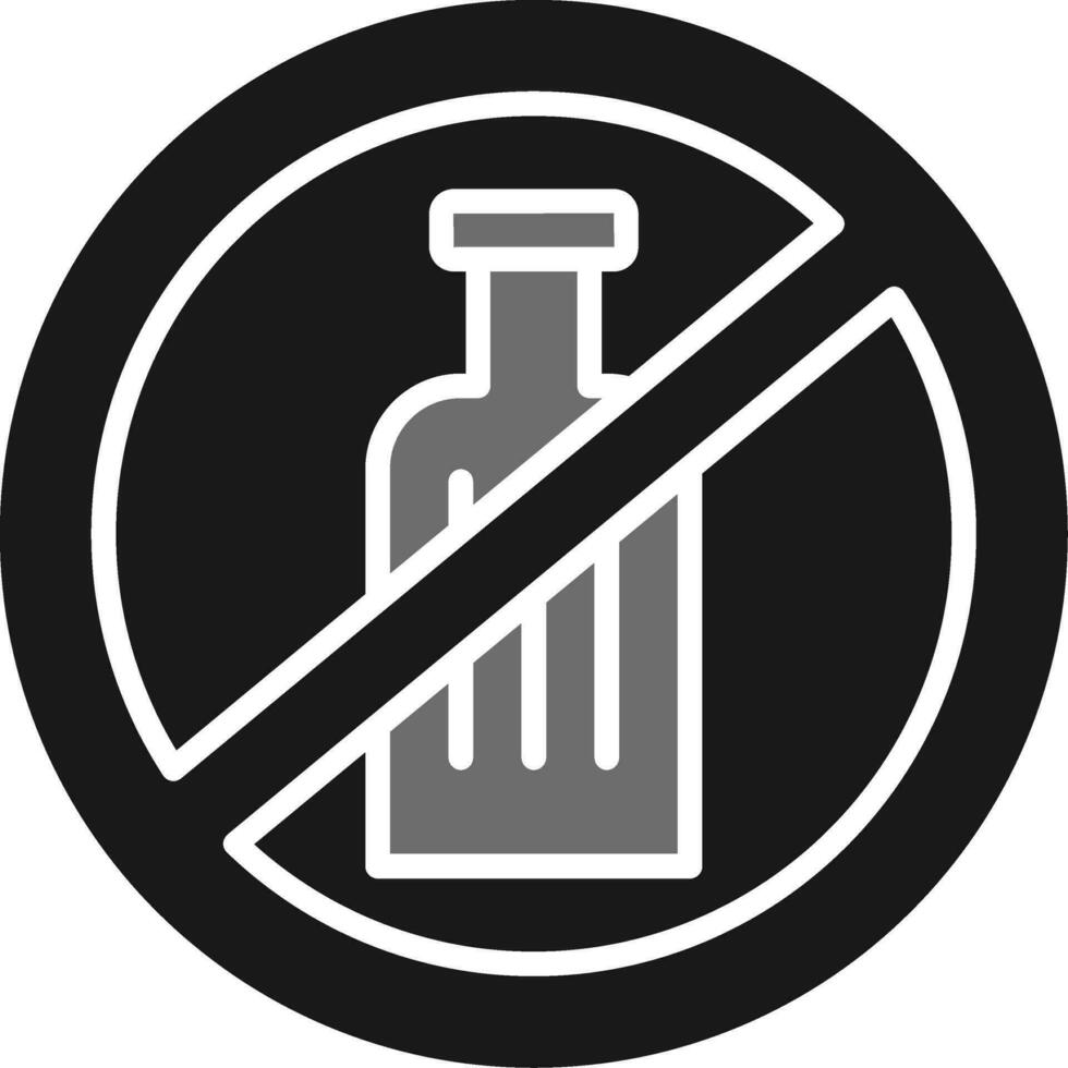 No Alcohol Vector Icon