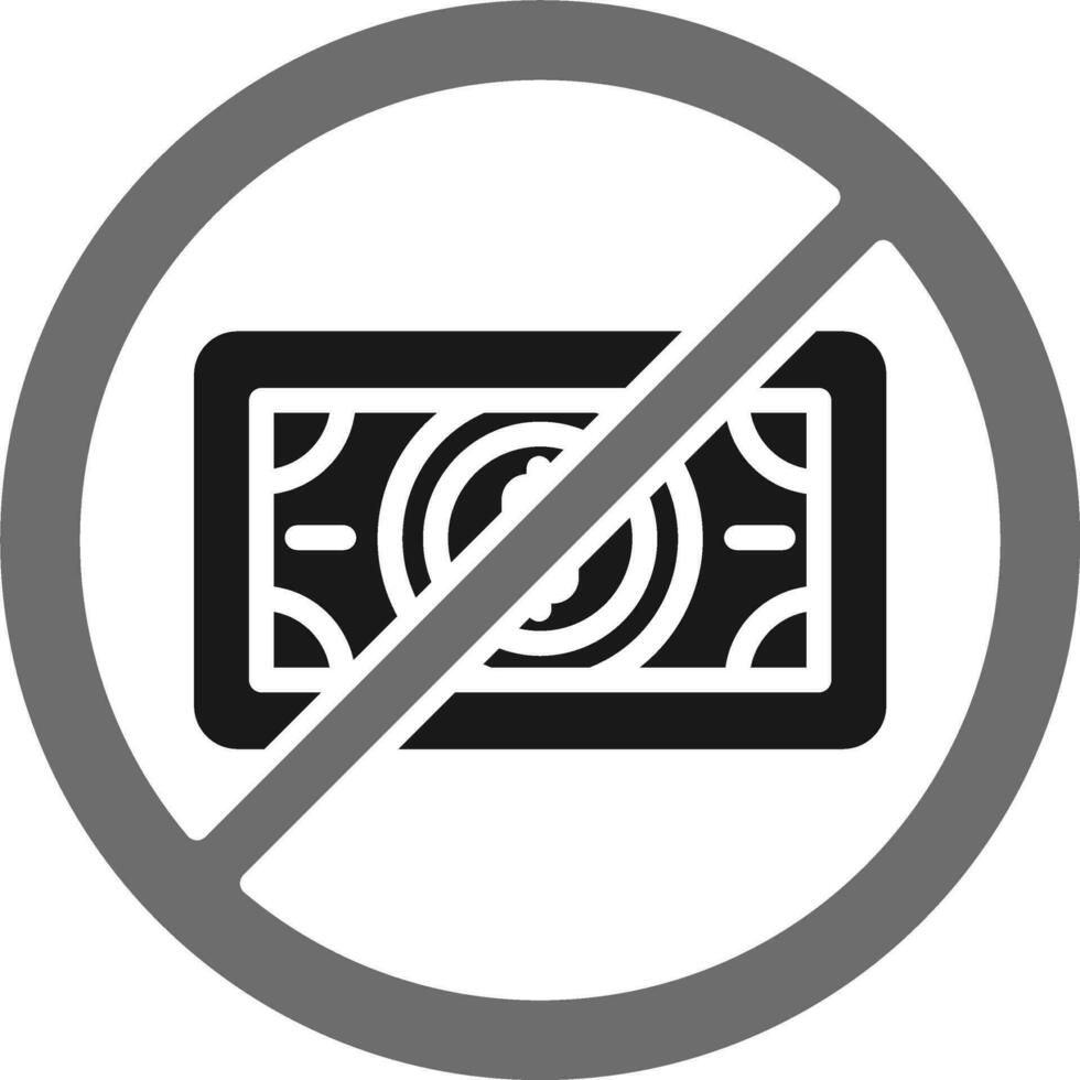 No Money Vector Icon