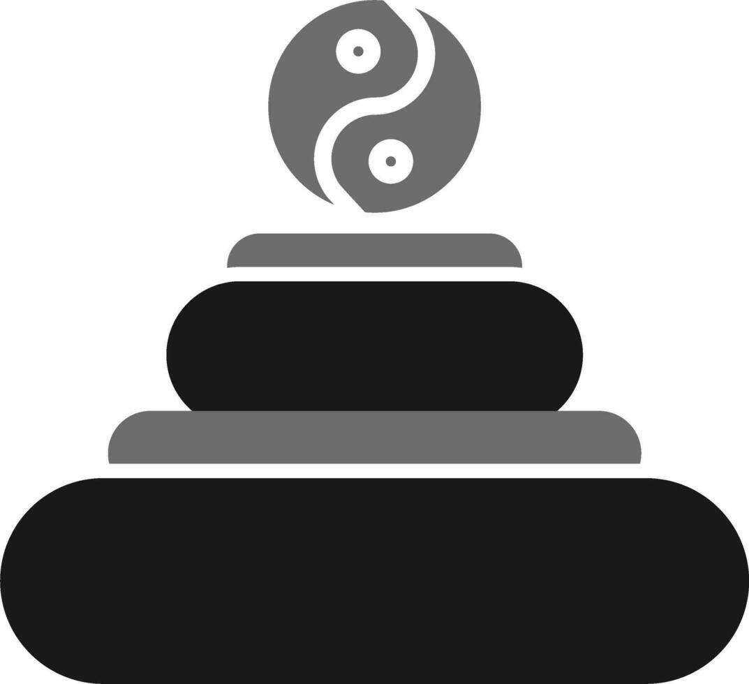 icono de vector de meditación