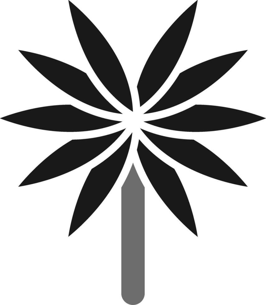 Spider Plant Vector Icon