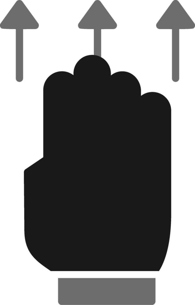 Swipe Up Vector Icon