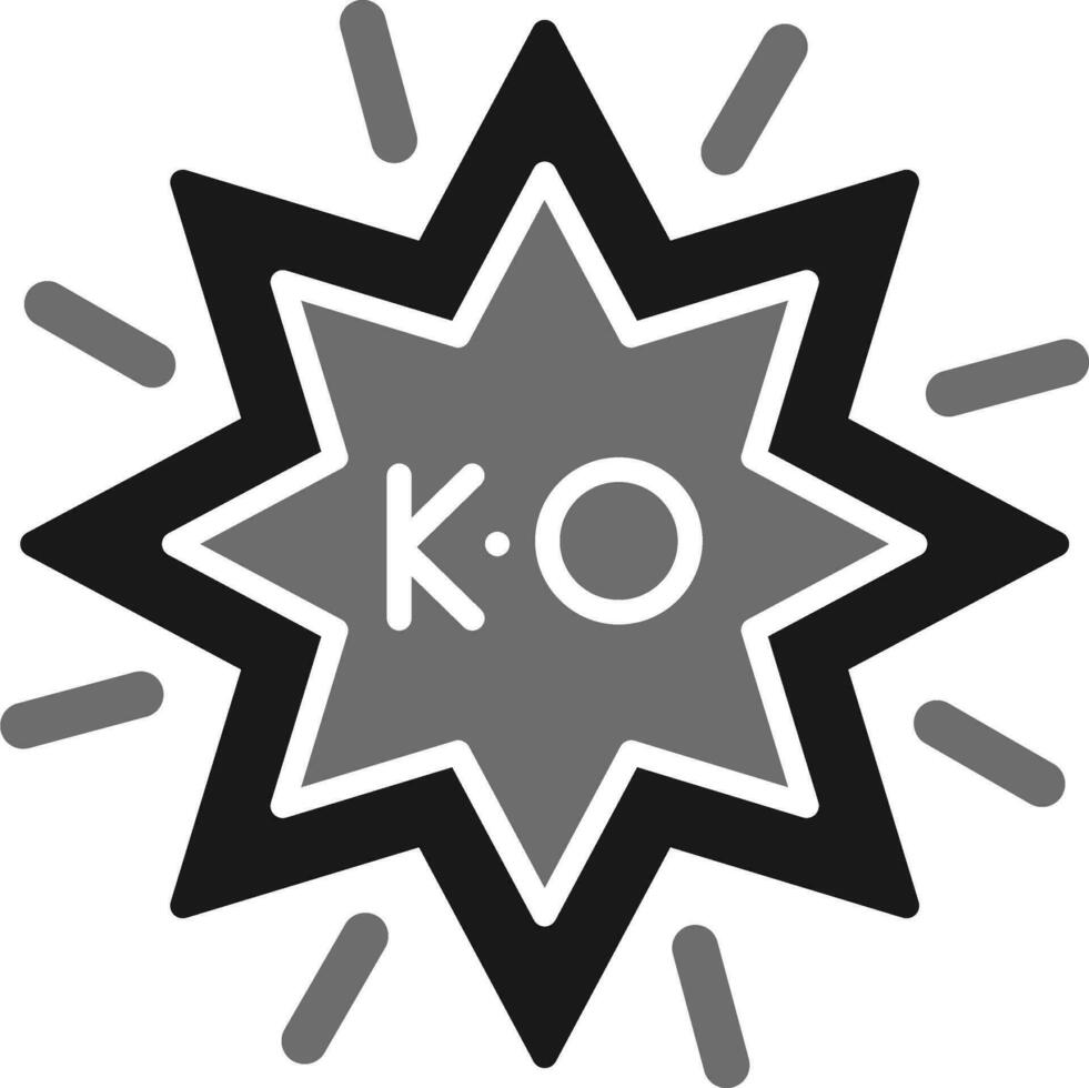 ko vector icono