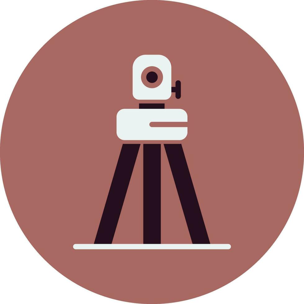 Total Station Vector Icon