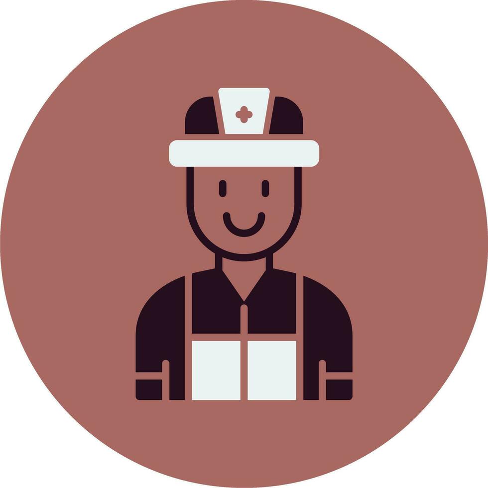 Firefighter Vector Icon
