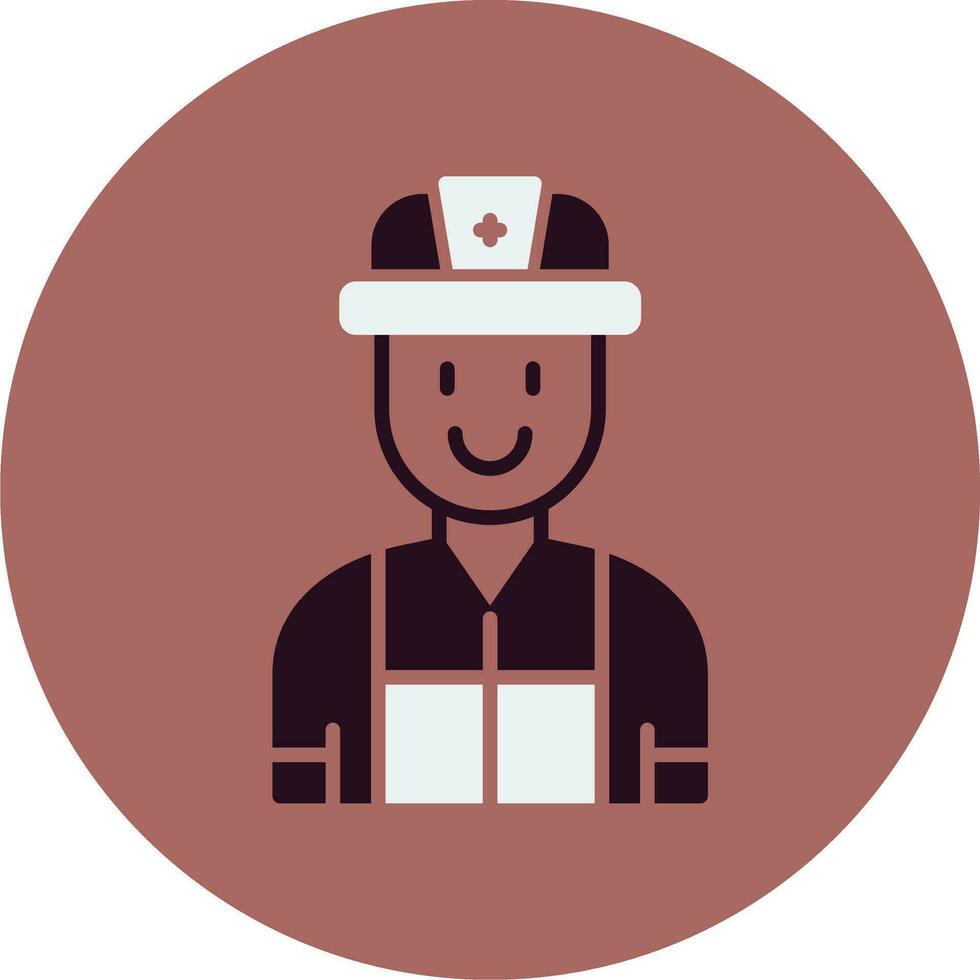 Firefighter Vector Icon