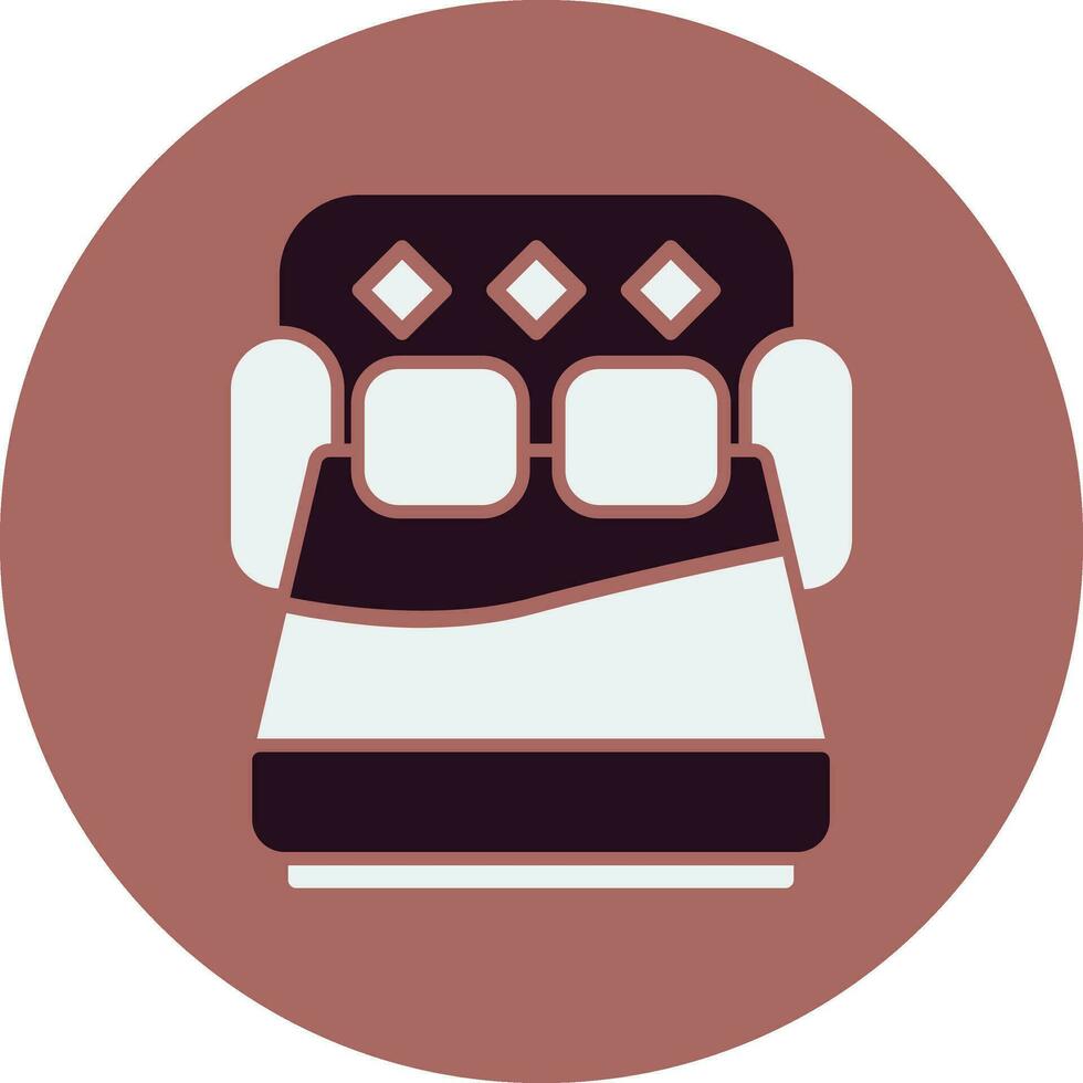 sofá cama vector icono