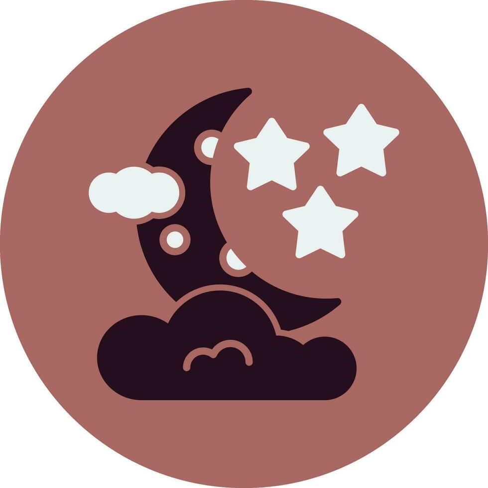 icono de vector de luna