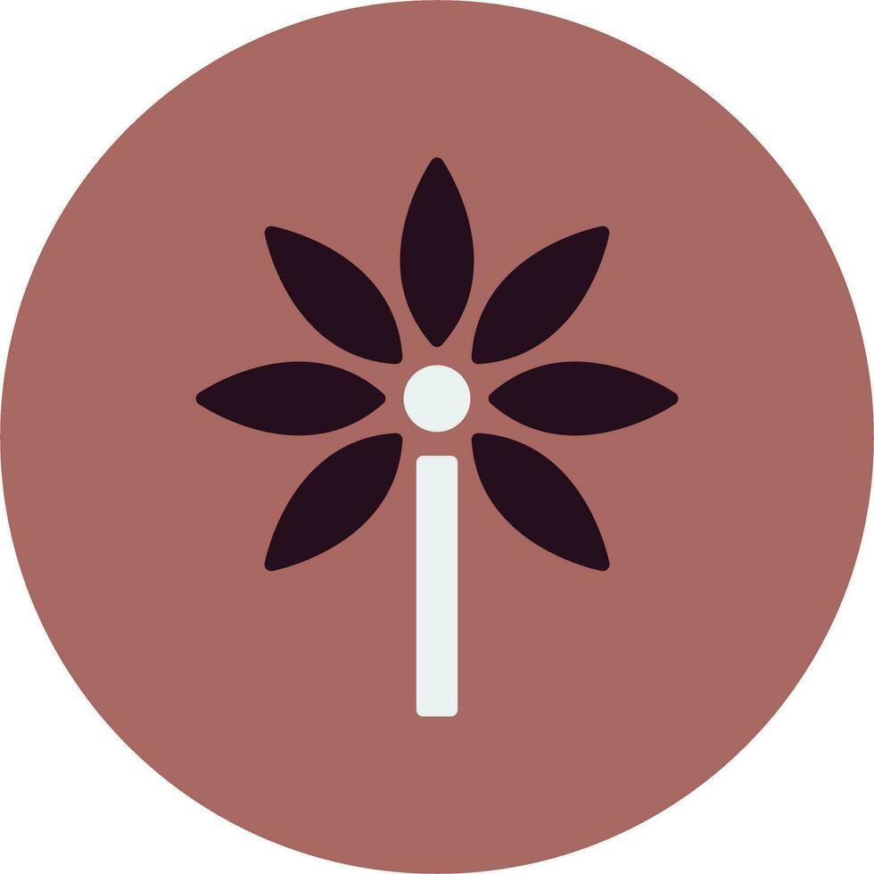 icono de vector de schefflera