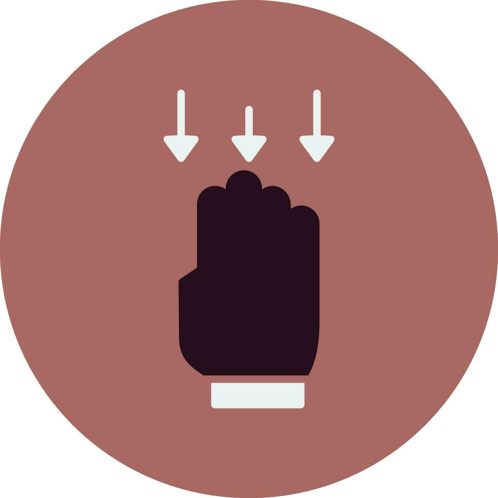 Swipe Down Vector Icon