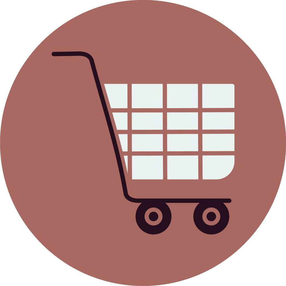 icono de vector de carrito de compras