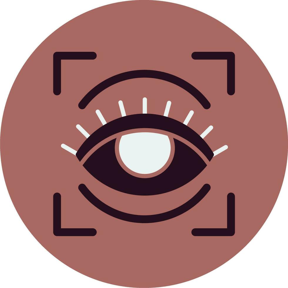 icono de vector de visión