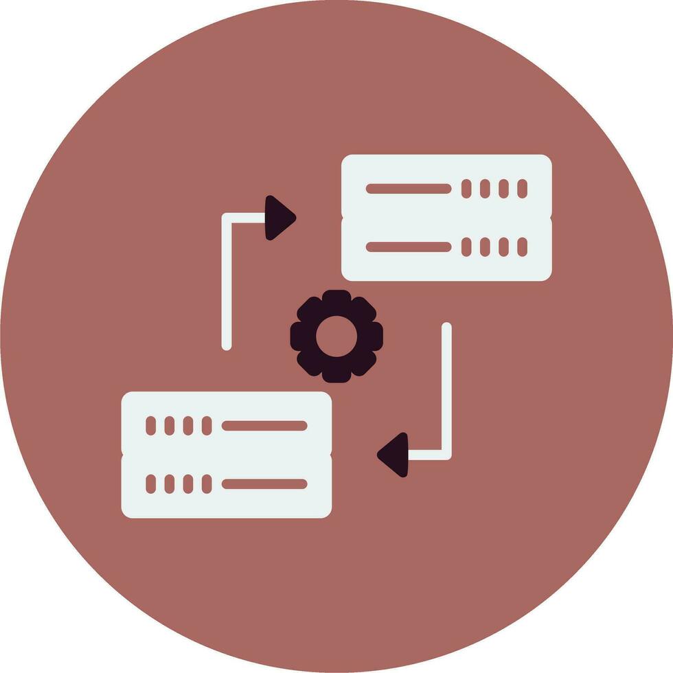 Data Synchronization Vector Icon