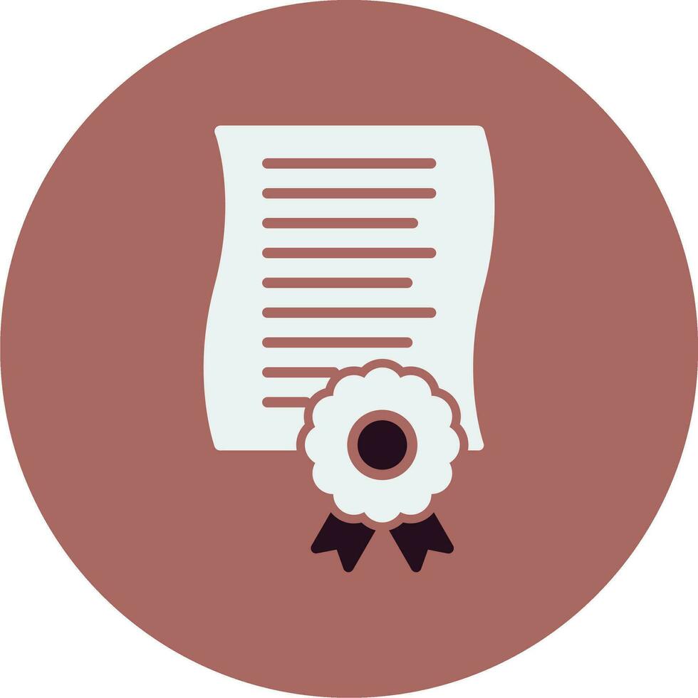 icono de vector de certificado