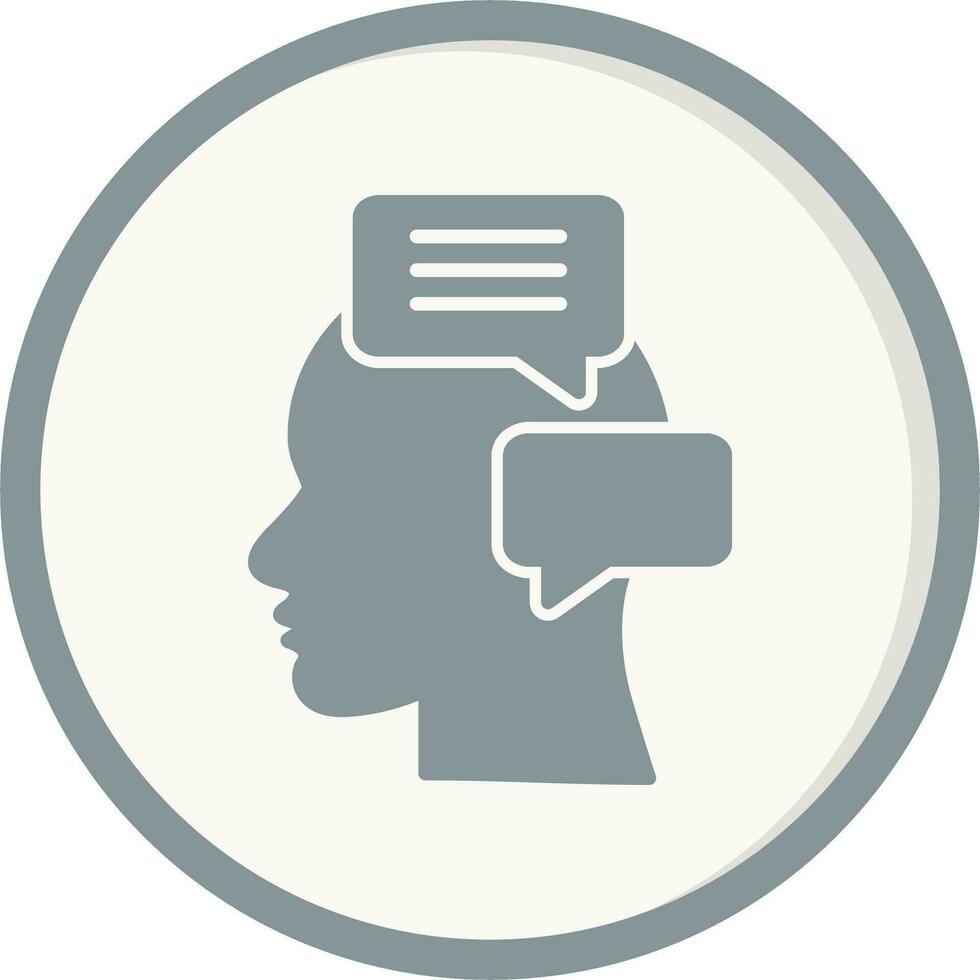 Inner Talk Vector Icon