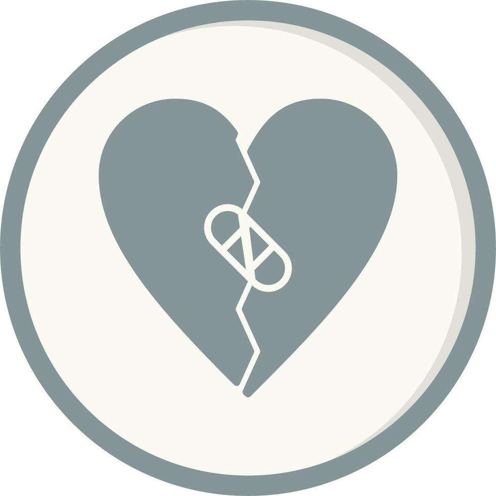 Broken Heart Vector Icon