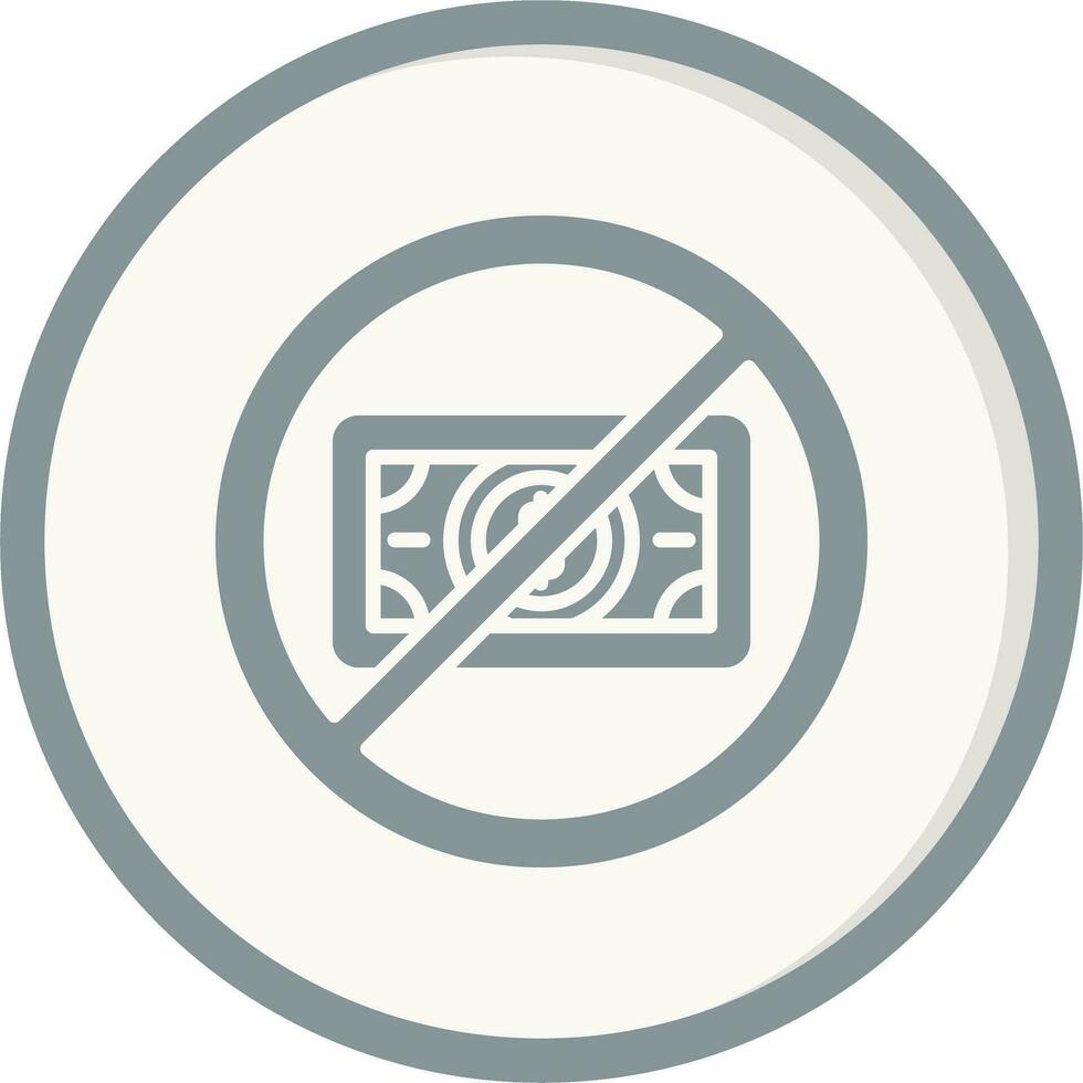 No Money Vector Icon