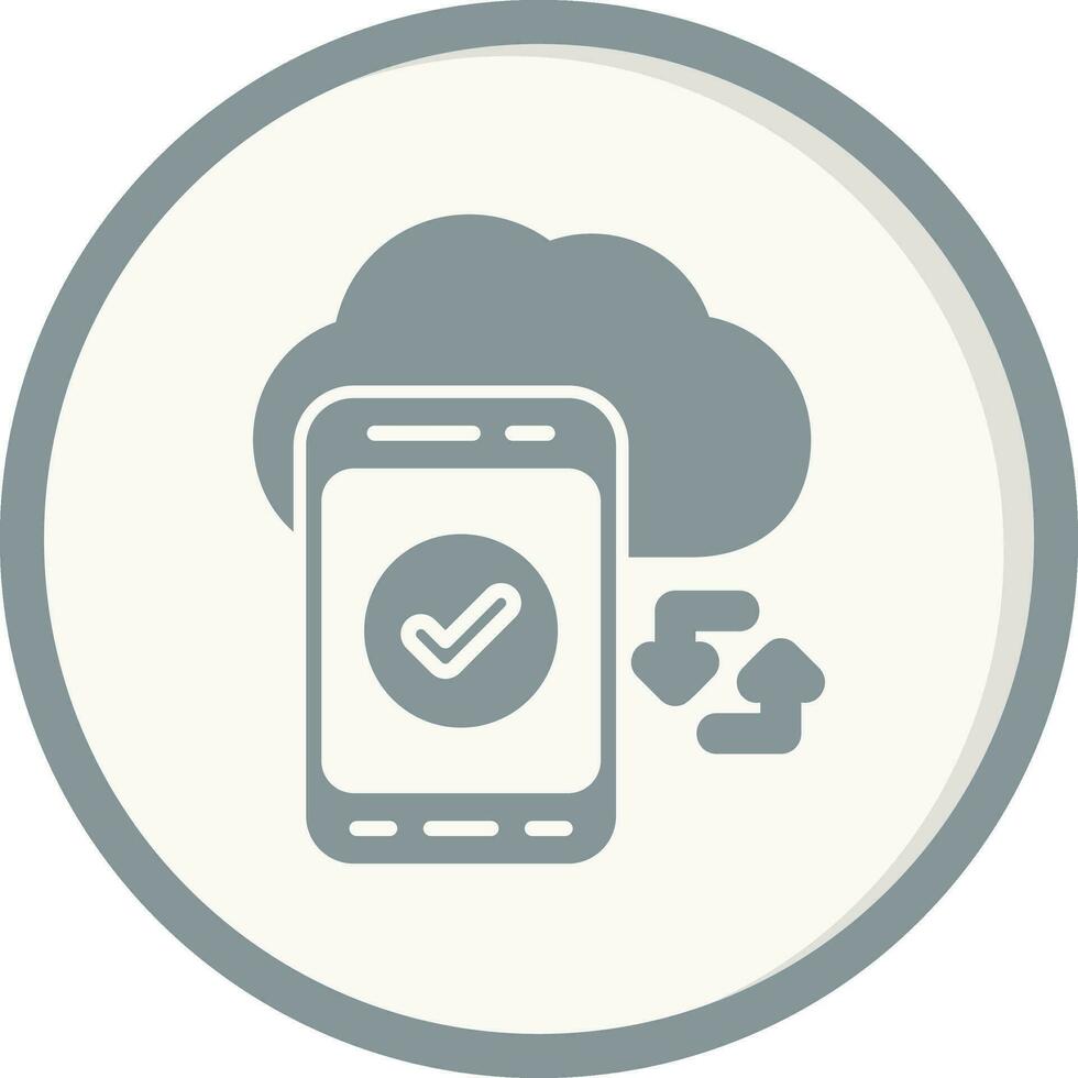 Cloud Sync Vector Icon