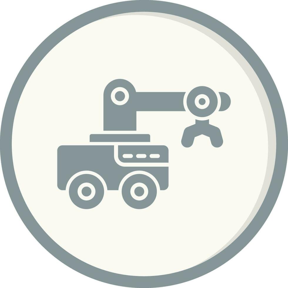 icono de vector de brazo de robot