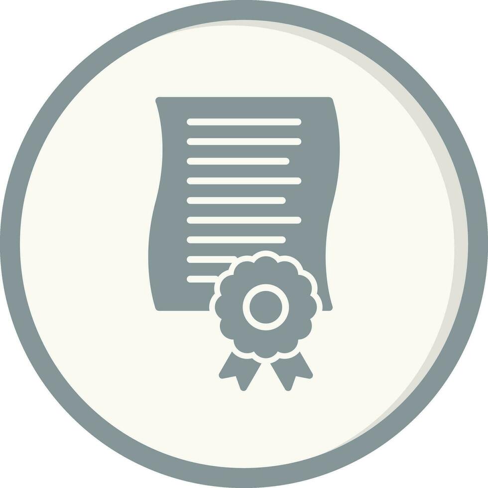 icono de vector de certificado