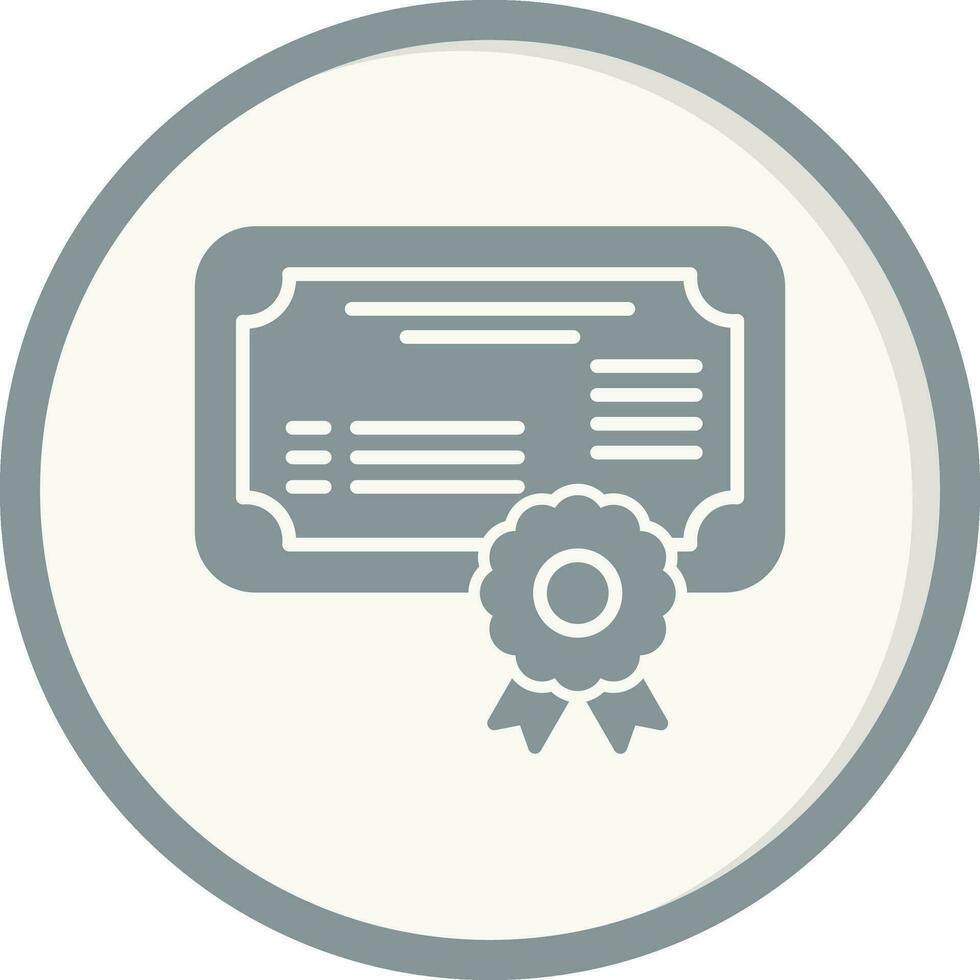 icono de vector de certificado