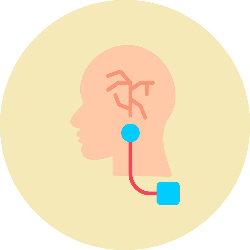 Vagus Nerve Stimulation Vector Icon