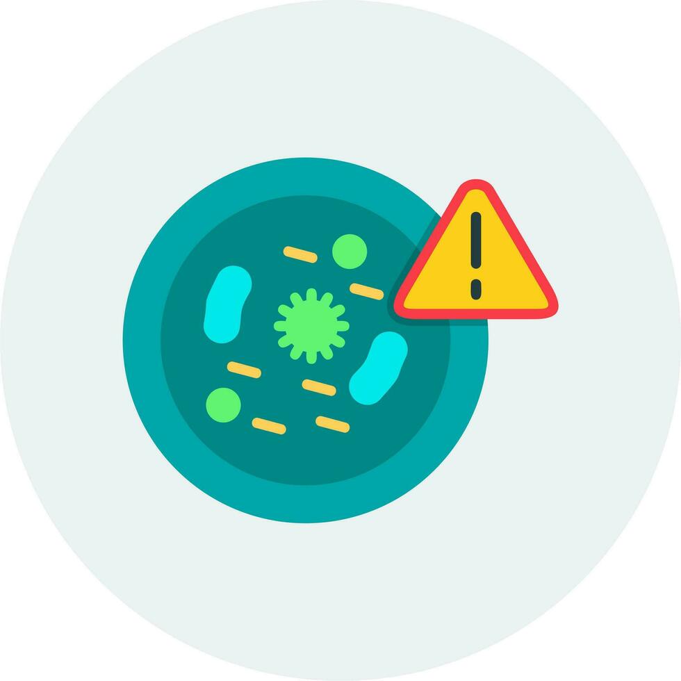 icono de vector de bacteria