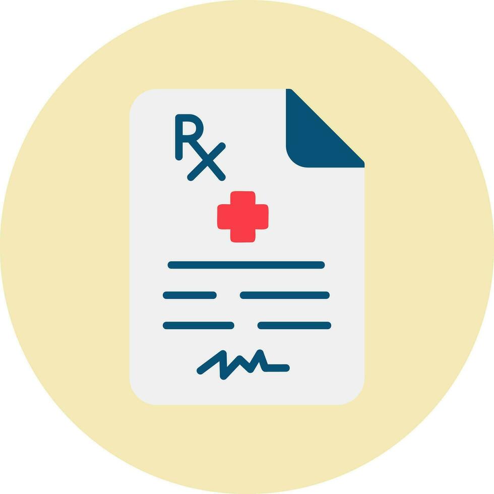 Medical Prescription Vector Icon