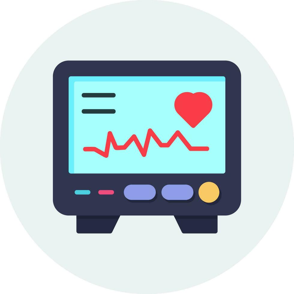 Electrocardiogram Vector Icon